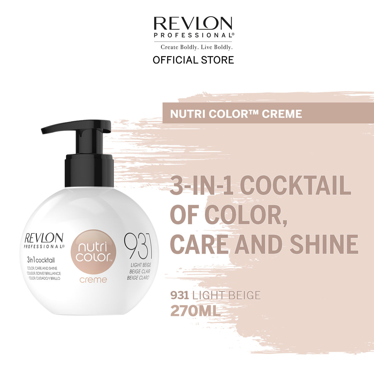 Revlon Professional Nutri Color Creme 931 Beige 270ml New Summit Colors Distribution