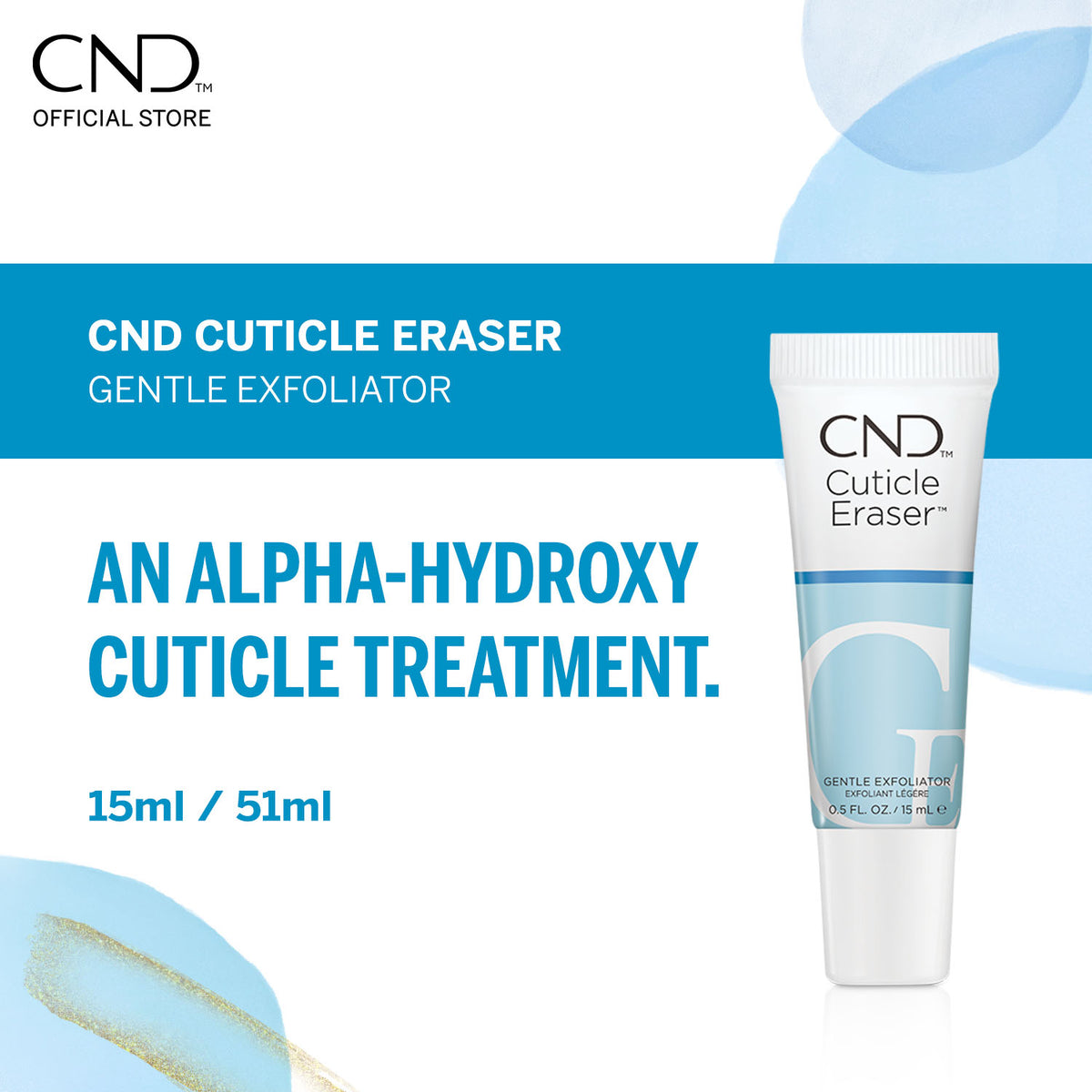 CND Cuticle Eraser Gentle Exfoliator 15ml New Summit Colors